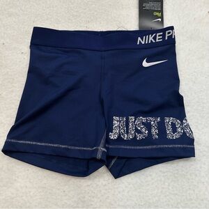 Women’s Nike Pro Navy Blue Shorts
